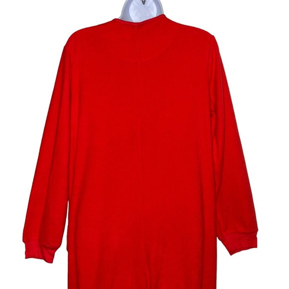 Nick & Nora Red Fox Pajamas Womens M Footed Unionsuit PJs Costume Solid - Picture 7 of 10